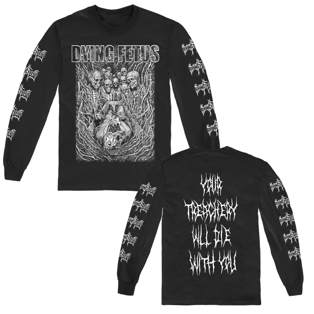 dying fetus gear DYING FETUS SKELETON FUNERAL LONGSLEEVE